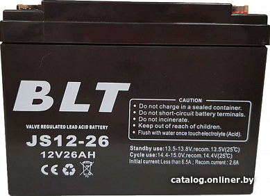  - Аккумуляторы для ИБП BLT JS12-26 (12В/26 А·ч) - JS12-26 (12В/26 А·ч)