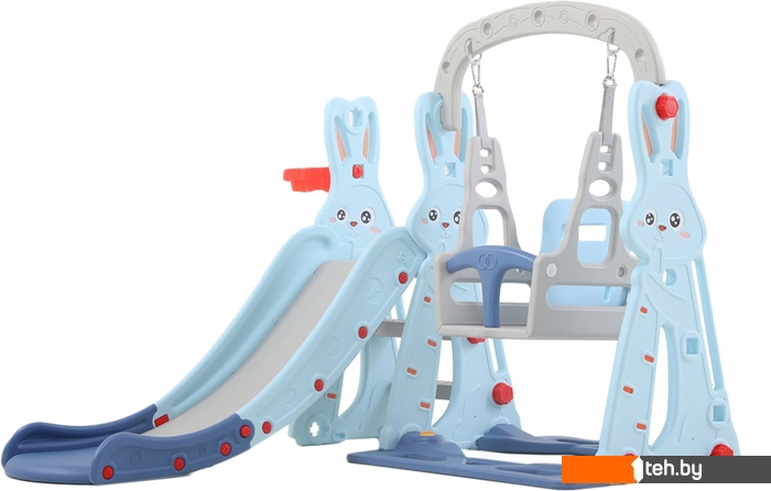  - Детские спортивные комплексы и игровые площадки Perfetto Sport Зайчонок PS-042-М (ментол) - Зайчонок PS-042-М (ментол)