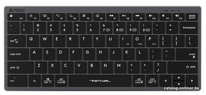  - Клавиатуры A4Tech Fstyler FBX51C (серый/черный) - Fstyler FBX51C (серый/черный)