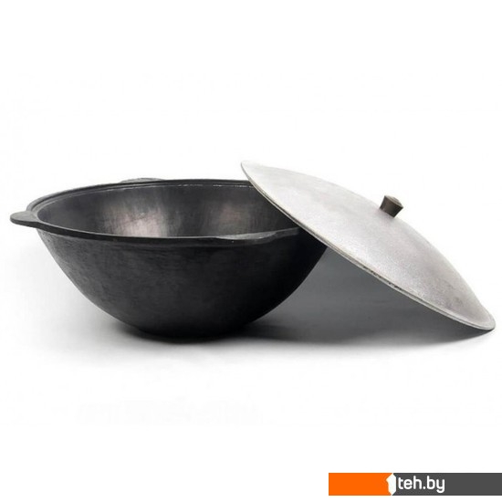  - Казаны Davr Metall с крышкой плоское дно (10 л) - с крышкой плоское дно (10 л)