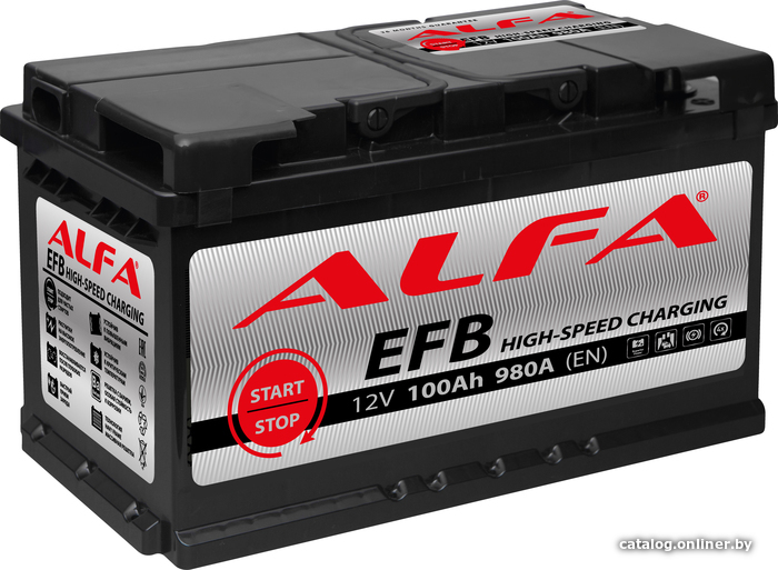  - Автомобильные аккумуляторы ALFA EFB 100 R (100 А·ч) - EFB 100 R (100 А·ч)