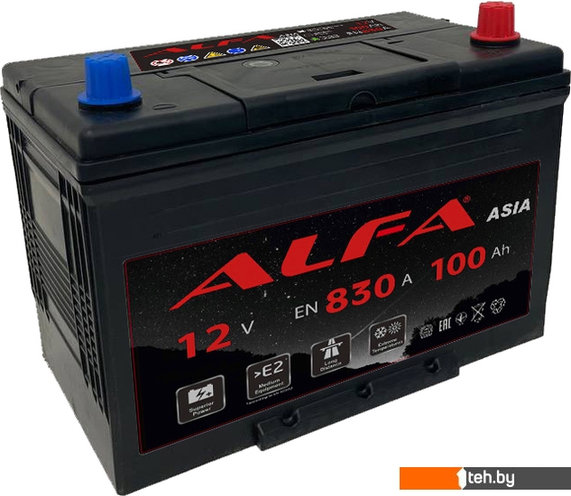  - Автомобильные аккумуляторы ALFA Asia JR 830A (100 А·ч) - Asia JR 830A (100 А·ч)
