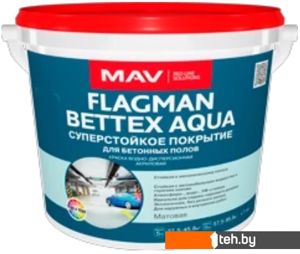  - Краски и эмали Flagman Bettex Aqua 5 л (белый матовый) - Bettex Aqua 5 л (белый матовый)