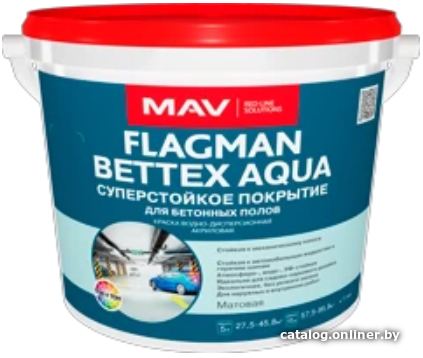  - Краски и эмали Flagman Bettex Aqua 5 л (светло-серый матовый) - Bettex Aqua 5 л (светло-серый матовый)