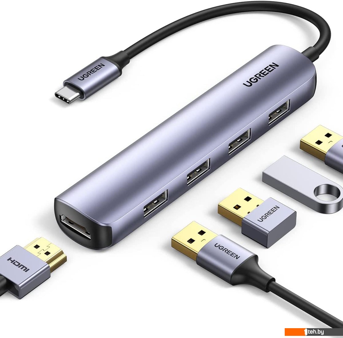  - USB-хабы и док-станции Ugreen CM417 20197 - CM417 20197