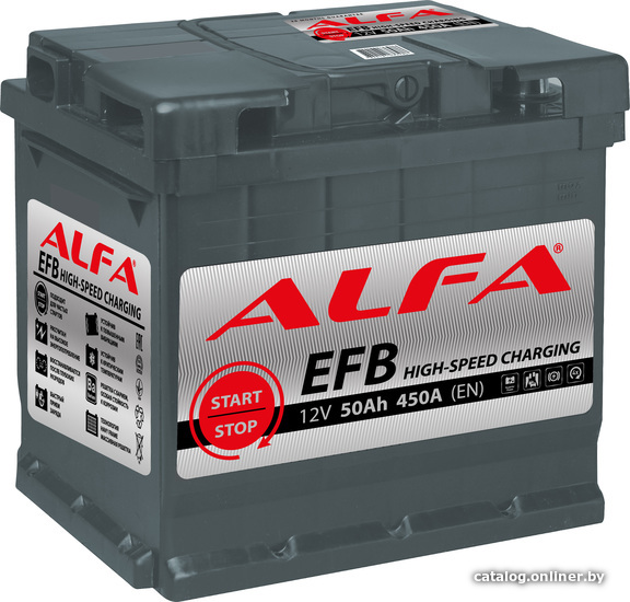  - Автомобильные аккумуляторы ALFA EFB 50 R (50 А·ч) - EFB 50 R (50 А·ч)