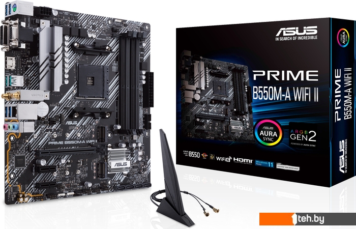  - Материнские платы ASUS Prime B550M-A WIFI II - Prime B550M-A WIFI II