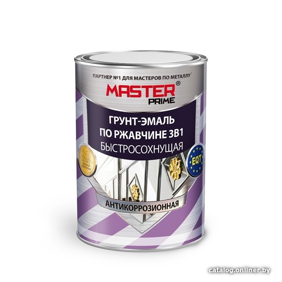  - Краски и эмали Master Prime Быстросохнущая 3 в 1 4 л (зеленый) - Быстросохнущая 3 в 1 4 л (зеленый)