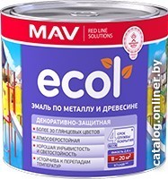  - Краски и эмали MAV Ecol ПФ-115 10 кг (красный) - Ecol ПФ-115 10 кг (красный)