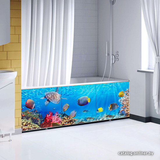  - Экраны под ванну Comfort Alumin Морское дно 3D 1.7 - Морское дно 3D 1.7