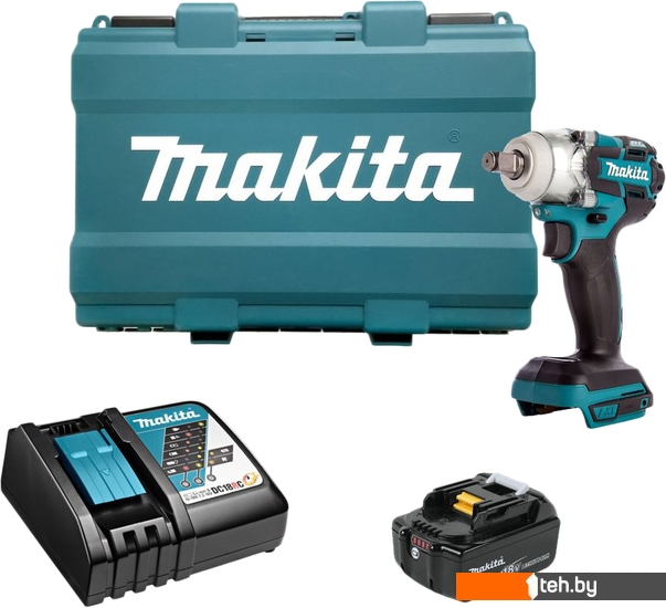  - Шуруповерты, гайковерты, электроотвертки Makita DTW285RTK (с 1-им АКБ, кейс) - DTW285RTK (с 1-им АКБ, кейс)