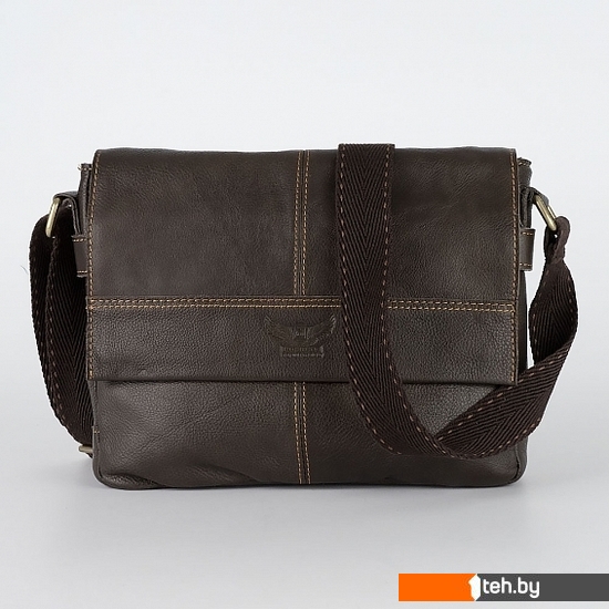  - Женские и мужские сумки Poshete 196-1265-6-DBW (коричневый) - 196-1265-6-DBW (коричневый)