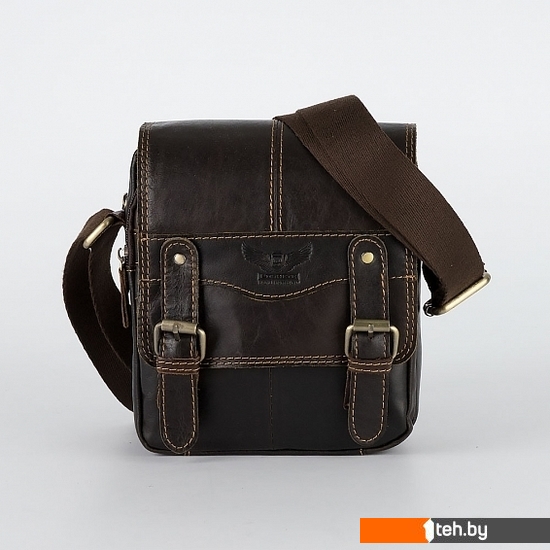  - Женские и мужские сумки Poshete 196-3490-DBW (коричневый) - 196-3490-DBW (коричневый)