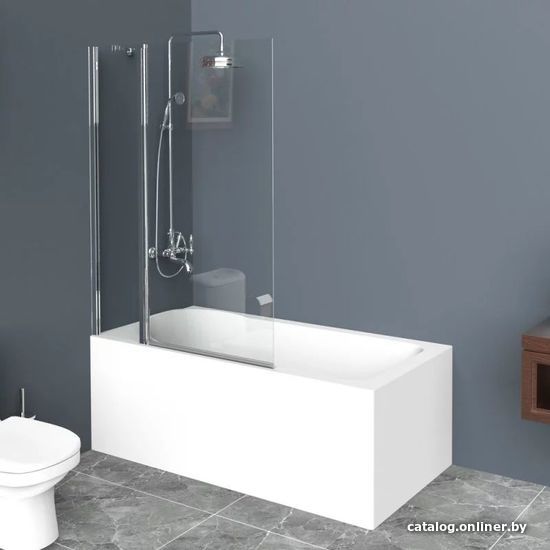  - Шторки и карнизы для ванн и поддонов BelBagno UNO-V-11-90/150-C-Cr - UNO-V-11-90/150-C-Cr