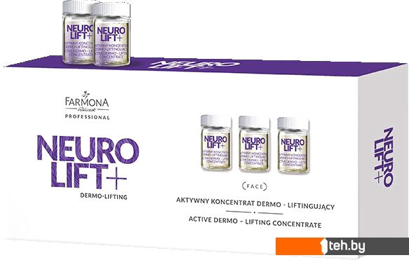  - Косметика по уходу за лицом Farmona Ампулы для лица Professional Neurolift+ дермо-лифтингующий концентрат для лица шеи 10x5 мл - Ампулы для лица Professional Neurolift+ дермо-лифтингующий концентрат для лица шеи 10x5 мл