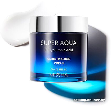  - Косметика по уходу за лицом Missha Крем для лица Super Aqua Ultra Hyalron Cream Интенсивно увлажняющий 70 мл - Крем для лица Super Aqua Ultra Hyalron Cream Интенсивно увлажняющий 70 мл