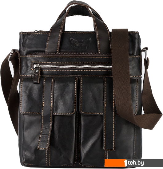  - Женские и мужские сумки Poshete 196-3750-26-DBW (коричневый) - 196-3750-26-DBW (коричневый)
