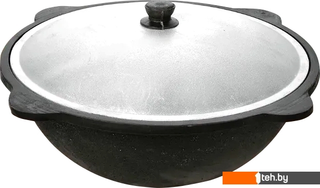  - Казаны Davr Metall Узбекский чугунный с крышкой, круглое дно (10 л) - Узбекский чугунный с крышкой, круглое дно (10 л)