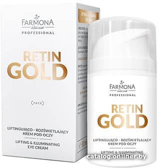  - Косметика по уходу за лицом Farmona Крем для век Professional Retin Gold подтягивающий и выравнивающий тон (50 мл) - Крем для век Professional Retin Gold подтягивающий и выравнивающий тон (50 мл)