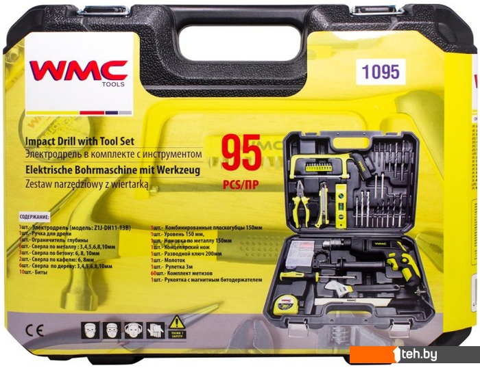  - Электродрели и строительные миксеры WMC Tools 1095 (набор оснастки) - 1095 (набор оснастки)