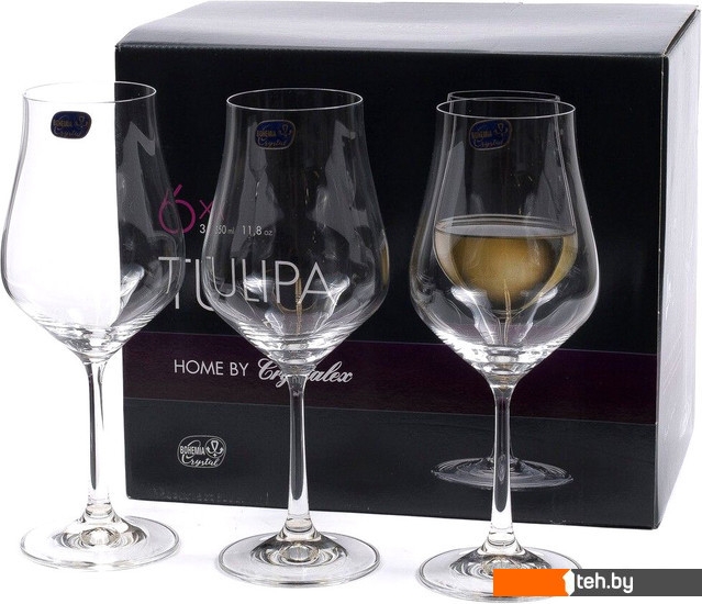  - Стаканы, бокалы, рюмки Bohemia Crystal Tulipa 40894/350 - Tulipa 40894/350