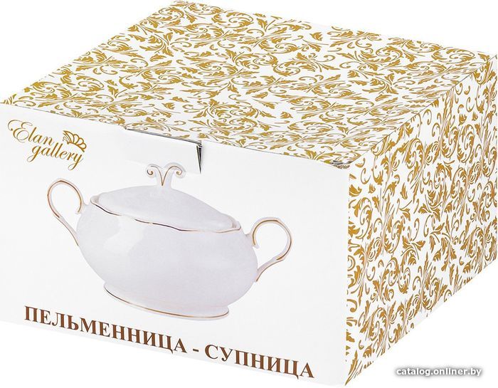  - Предметы сервировки Elan Gallery 420503 (белый с золотом) - 420503 (белый с золотом)