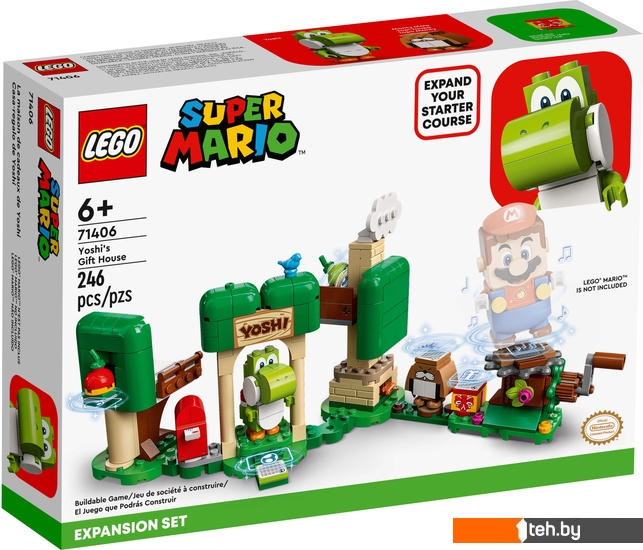  - Конструкторы LEGO Super Mario 71406 Дополнительный набор Подарочный домик Йоши - Super Mario 71406 Дополнительный набор Подарочный домик Йоши