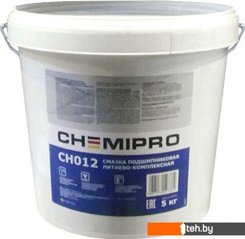  - Смазки, пасты и очистители для механических, электрических узлов Chemipro Смазка техническая CH012 5кг (синяя) - Смазка техническая CH012 5кг (синяя)