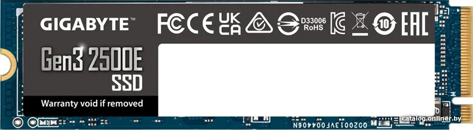  - SSD Gigabyte Gen3 2500E 500GB G325E500G - Gen3 2500E 500GB G325E500G