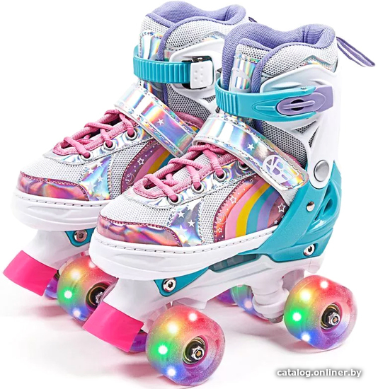  - Роликовые коньки Amarobaby Disco AMARO-35Di-Pi-30 (розовый, р-р 30-33) - Disco AMARO-35Di-Pi-30 (розовый, р-р 30-33)