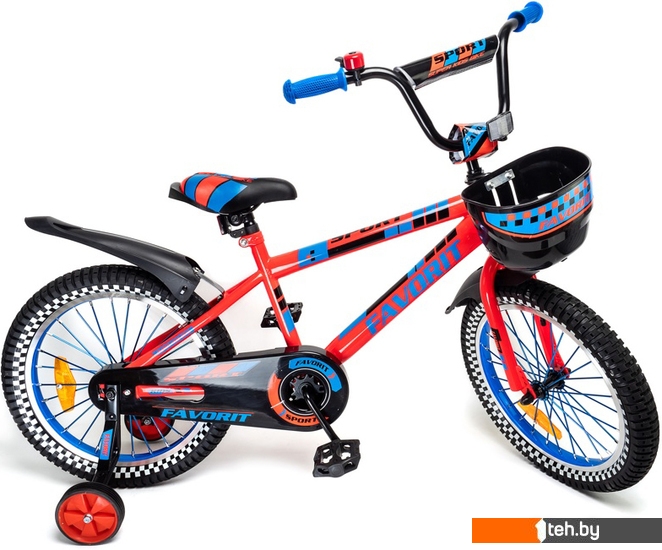  - Детские велосипеды Favorit Sport 18 SPT-18RD (красный) - Sport 18 SPT-18RD (красный)