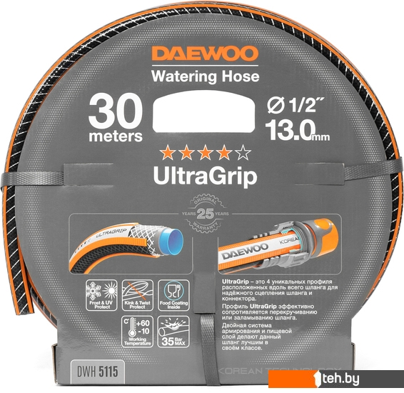  - Поливочные шланги Daewoo Power UltraGrip DWH 5115 (1/2'', 30 м) - UltraGrip DWH 5115 (1/2'', 30 м)