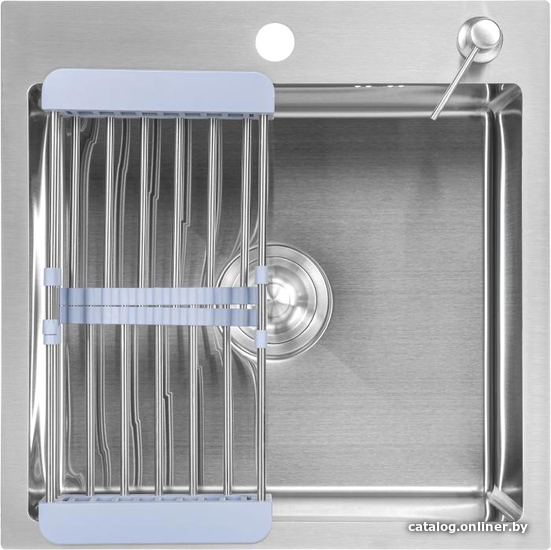  - Кухонные мойки Saniteco 5050 (с сифоном, дозатором и коландером) - 5050 (с сифоном, дозатором и коландером)