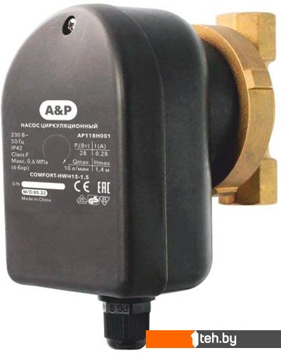  - Насосы A&P Comfort-HWH15-1.5 - Comfort-HWH15-1.5