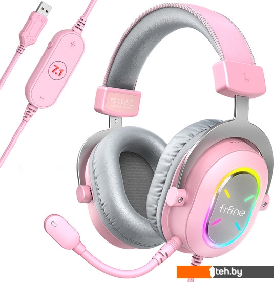  - Наушники и гарнитуры FIFINE H6X (розовый) - H6X (розовый)