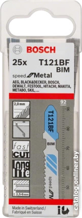  - Пильные полотна Bosch T121BF 2608636703 (25 шт) - T121BF 2608636703 (25 шт)