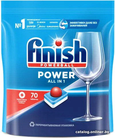  - Бытовая химия Finish All in One Бесфосфатные эффективное очищение и блеск (70 шт) - All in One Бесфосфатные эффективное очищение и блеск (70 шт)
