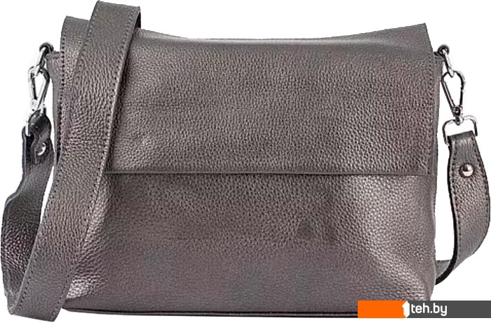  - Женские и мужские сумки Poshete 892-H8345H-DSV (темный серебристый) - 892-H8345H-DSV (темный серебристый)