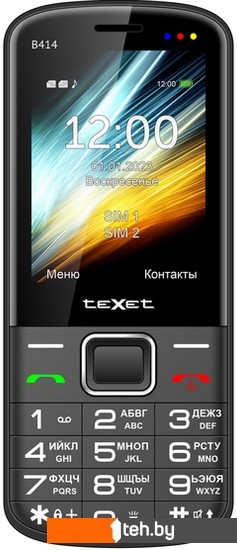  - Мобильные телефоны TeXet TM-B414 (черный) - TM-B414 (черный)