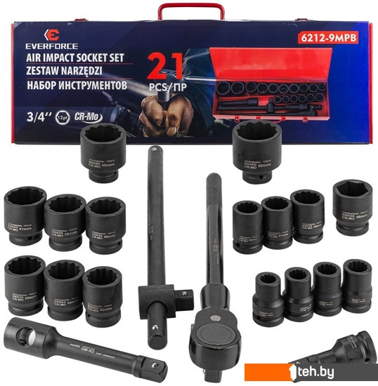  - Наборы инструментов Everforce EF-6212-9MPB (21 предмет) - EF-6212-9MPB (21 предмет)