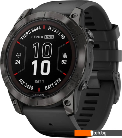  - Умные часы и браслеты Garmin Fenix 7X Pro Sapphire Solar (карбоново-серый титан/черный) - Fenix 7X Pro Sapphire Solar (карбоново-серый титан/черный)