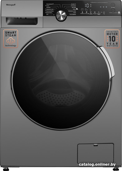  - Стиральная машина Weissgauff WM 59412 DC Inverter Steam Silver - WM 59412 DC Inverter Steam Silver