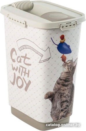  - Миски, поилки, кормушки для животных Rotho Cody Cat with Joy 25 л (белый) - Cody Cat with Joy 25 л (белый)