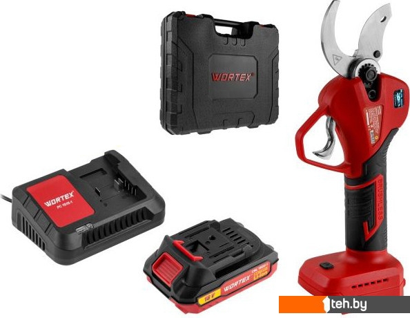  - Кусторезы и садовые ножницы Wortex CBS 2535-1 1329489 (с 1-им АКБ, кейс) - CBS 2535-1 1329489 (с 1-им АКБ, кейс)