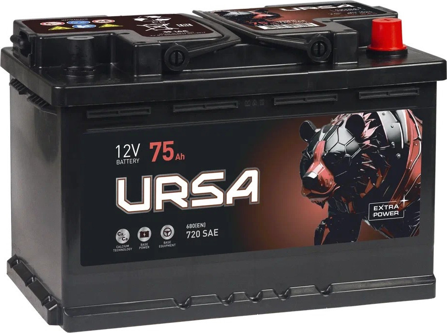  - Автомобильные аккумуляторы Ursa Extra Power 6СТ R+ (75 А·ч) - Extra Power 6СТ R+ (75 А·ч)