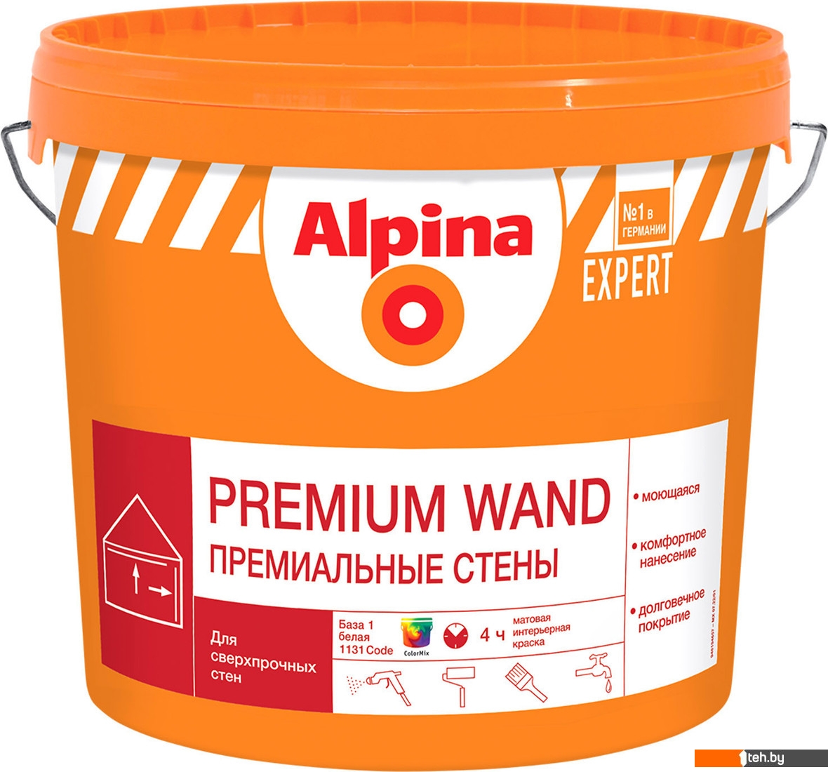  - Краски и эмали Alpina Expert Premium Wand База 1. 9 л (белый матовый) - Expert Premium Wand База 1. 9 л (белый матовый)