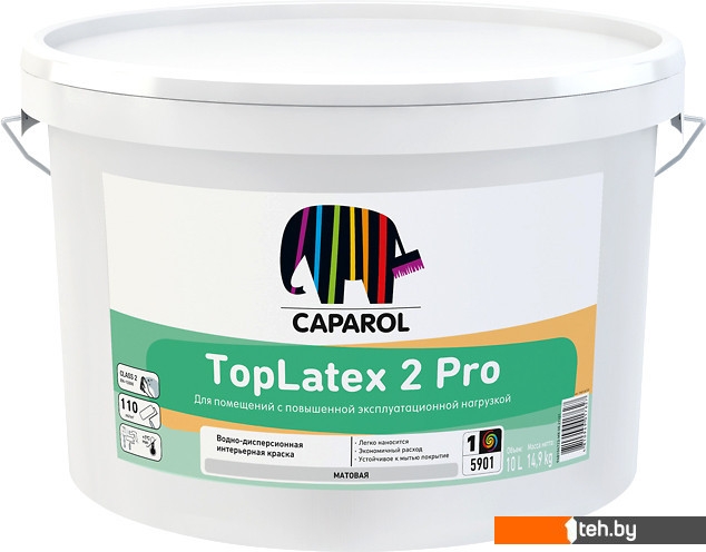  - Краски и эмали Caparol TopLatex 2 Pro База 1. 10 л (белый) - TopLatex 2 Pro База 1. 10 л (белый)