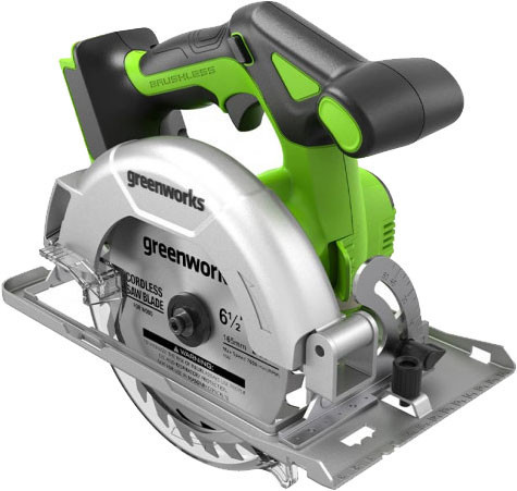  - Циркулярные, торцовочные и сабельные пилы Greenworks GD24CS165 1501607 (без АКБ) - GD24CS165 1501607 (без АКБ)