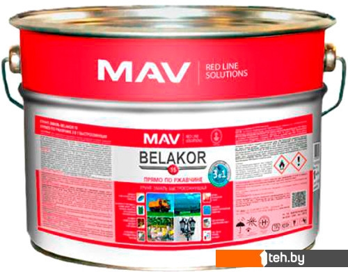  - Краски и эмали MAV Belakor-15 Ral 6003 10 л (защитный матовый) - Belakor-15 Ral 6003 10 л (защитный матовый)