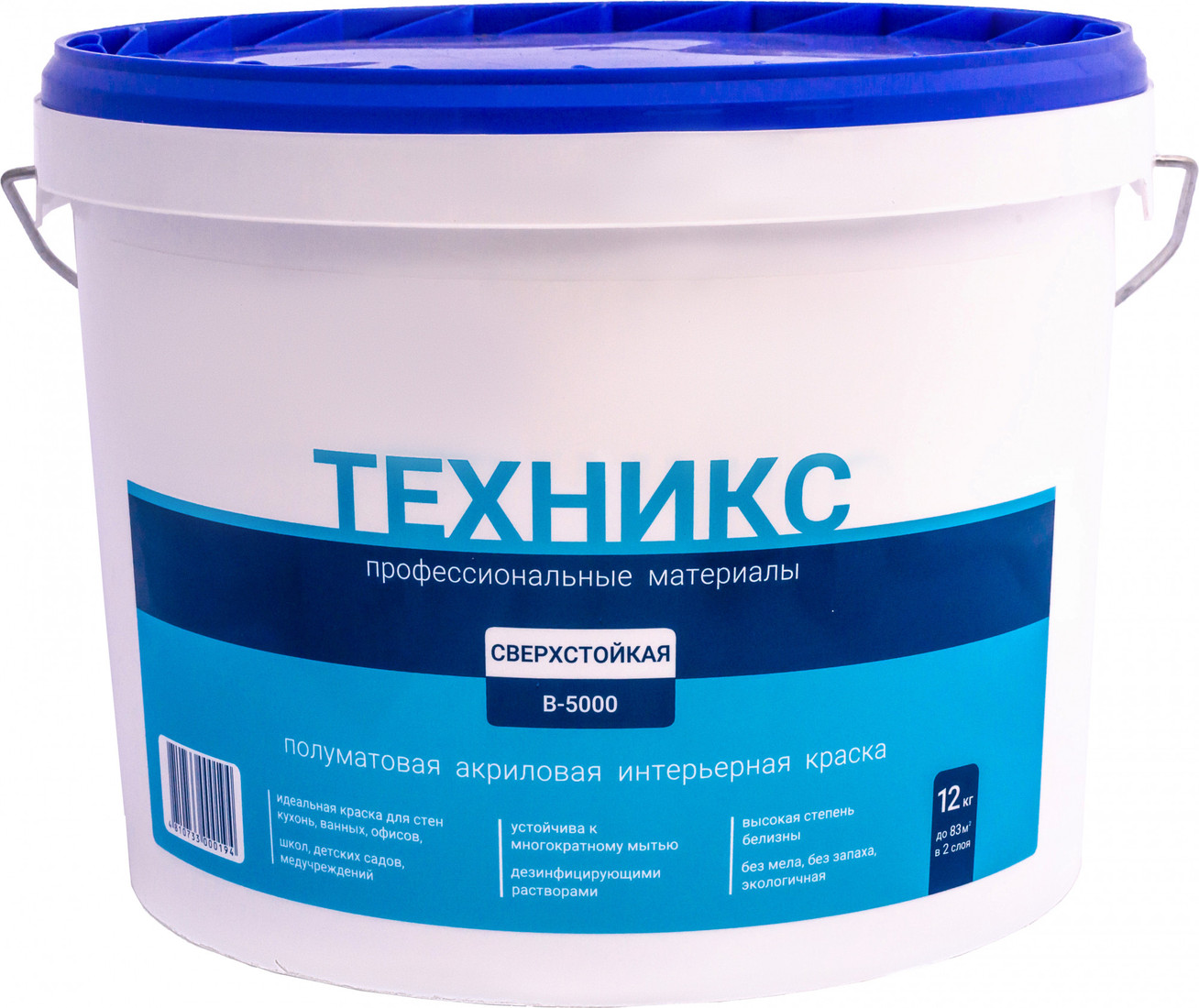  - Краски и эмали Техникс Сверхстойкая В-5000 P 12 кг (белый) - Сверхстойкая В-5000 P 12 кг (белый)